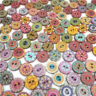 Old Wooden Buttons