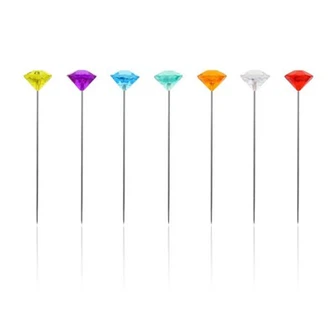 Straight Pins With Colored Heads