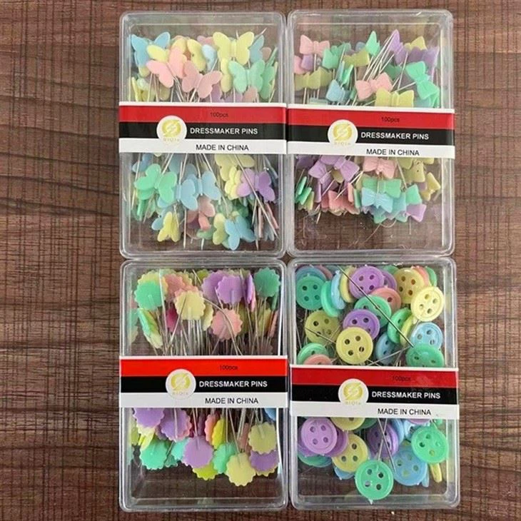 Straight Pins With Decorative Heads