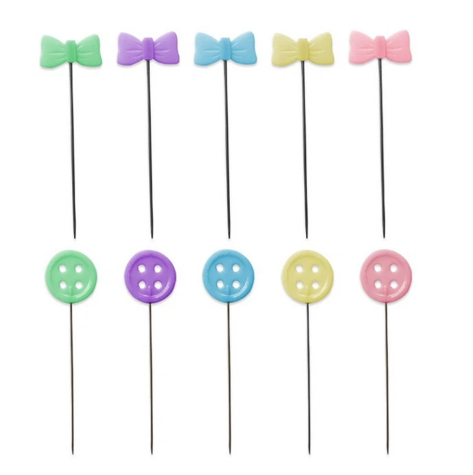 Straight Pins With Decorative Heads