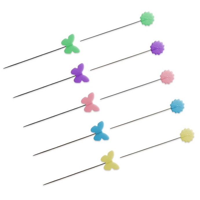 Straight Pins With Decorative Heads